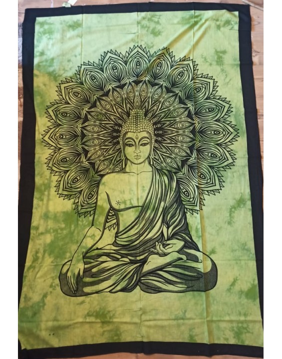 Plachta BUDHA zelený – stredná 130×200 cm 