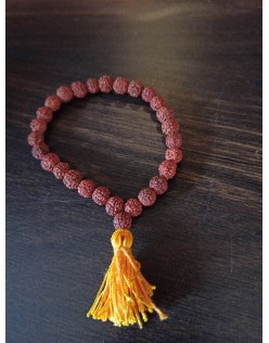 Náramok – Rudraksha  – oranž 8 mm (702)