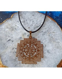 Náhrdelník Shri Yantra – zlatý